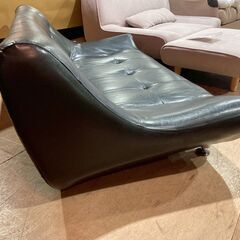 【愛品館 市原店】合皮張り2人掛けソファロータイプの画像
