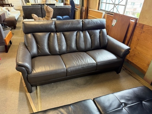 3人掛けソファ　背もたれ外せます