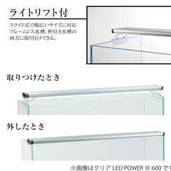GEX クリア LED POWER　Ⅲ 600　[幅60cm水槽用]　赤・青・白3色の画像