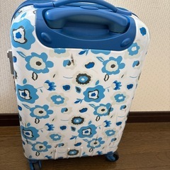 スーツケース花柄の画像