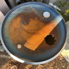 DIYで使ったドラム缶製・簡易焼却炉　欲しい方にお譲りしますの画像