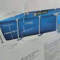 INTEX レクタングラフレームプール 300×200×75cmの画像