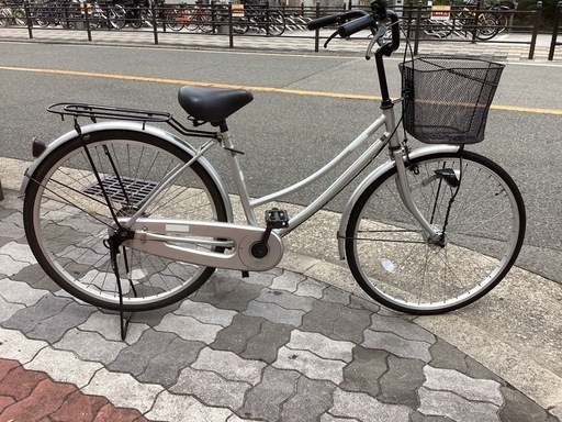 ♪ジモティー特価♪夜も安心！！ＬＥＤオートライト付きママチャリ　26型中古自転車