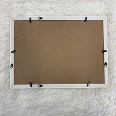 木製 ナチュラル フォトフレーム 額縁 内寸約27×38cm 外寸約30.5×41.5cm A3相当 B3未満 写真立て 壁掛け可の画像