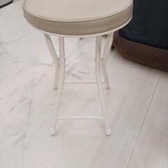 【ドリーム尾浜店】折りたたみスツール　BE　※キズ　スレあり　高さ(H)49×幅 (W)30× 奥行(D)30(cm)の画像