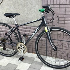 通勤　通学に1  シルバー　クロスバイク XS  2018年　自転車　GIANT 　 チェーン　シート新品　東京　仙川　武蔵野市　三鷹市　　京王線　仙川駅　中央線　吉祥寺駅　三鷹駅　　　　の画像