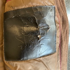 A2508-093 ZARA MAN ウール/ニット切り替えブルゾン ブラウン サイズ:M 毛玉有りの画像