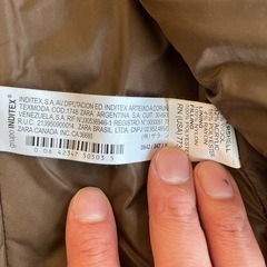 A2508-093 ZARA MAN ウール/ニット切り替えブルゾン ブラウン サイズ:M 毛玉有りの画像