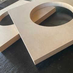 MDF汎用インナーバッフルボード　２枚一組　１６cm、１７cm用の画像