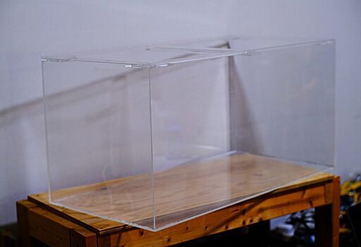 【中古美品】90cmアクリル水槽（900×450×450mm）＆水槽台（手作り）＆「エアーポンプ ＹＰ-６Ａ 安永エアポンプ　★他色々セット★」（別ページ記載）