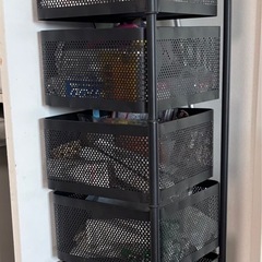 5段ヘビーデューティーローリングストレージカート（車輪付き引き出し棚、キッチン・バスルーム整理用マルチパーパスフロアスタンディングモバイルシェルフユニット、バスルームオーガナイザー＆収納ラックの画像