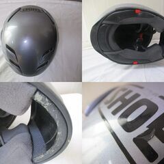 G∝200 ヘルメット SHOEI XR-1000 Lサイズ 59cm 2012年製 ジャンク品 検：ショウエイ フルフェイスの画像