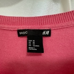 H&M ピンクニット の画像