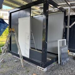ミニミニユニットハウス！ミニ店舗 子供部屋 案内書 現場事務所に最適！新品です！在庫ありますの画像