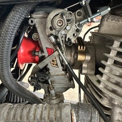 SR400 FCRキャブ トラップマフラー