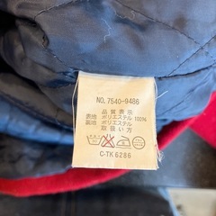 A2508-094 converse フリースパーカ レッド サイズ:M 毛玉有りの画像