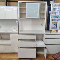 【愛品倶楽部柏店】NITORI ニトリ 2枚スライド扉キッチンボード アルミナ2 100KB 幅100cmの画像