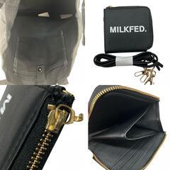186000 現状品 MILKFED. ミルクフェド トートバッグ ブラック レディース [241225HM130040]の画像