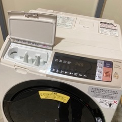 日立 ビッグドラム ドラム式洗濯 風アイロン ヒートリサイクル乾燥 温水ナイアガラ洗浄 洗濯11kg 乾燥6.0kg  自動お掃除　京都 大阪 滋賀 洗濯機 の画像