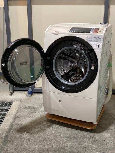 日立 ビッグドラム ドラム式洗濯 風アイロン ヒートリサイクル乾燥 温水ナイアガラ洗浄 洗濯11kg 乾燥6.0kg  自動お掃除　京都 大阪 滋賀 洗濯機
