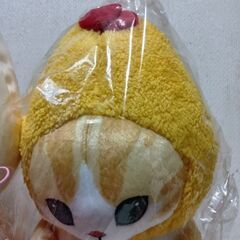 モフサンド　エビフライ＆マヨネーズ特大ぬいぐるみ＆ミニぬいぐるみの画像