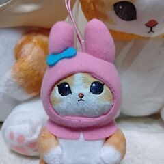 モフサンド　エビフライ＆マヨネーズ特大ぬいぐるみ＆ミニぬいぐるみの画像
