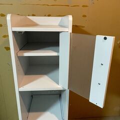 Spot Mini 食器棚 白系 幅325x奥行395x高さ1253mm キッチンボード 25H 北TO3の画像