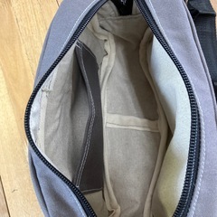 試作品‼️【ハンドメイド】帆布ショルダーバッグ 濃いグレー0808新品未使用の画像