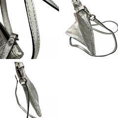 186001 現状品 GIANNI CHIARINI ジャンニキャリーニ ショルダーバッグ シルバー [250129HM040041]の画像
