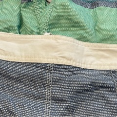 オールドネービー　ボーダーの海パン 水着の画像