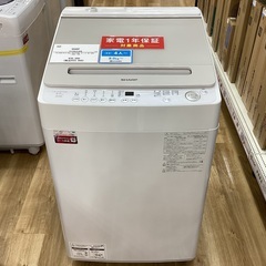 【安心の1年動作保証付き】SHARPの全自動洗濯機の画像