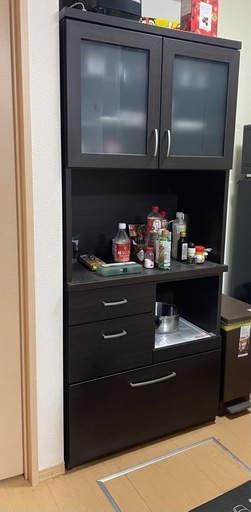 ジモティ来店特価!! 食器棚 ニトリ オフホワイト J-12122