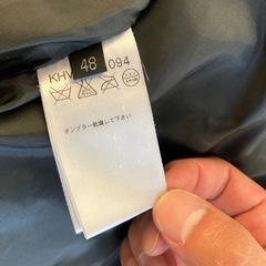 A2508-097 a.v.v HOMME ダウンベスト グレー サイズ:48 毛玉有りの画像