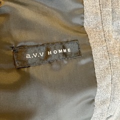 A2508-097 a.v.v HOMME ダウンベスト グレー サイズ:48 毛玉有りの画像