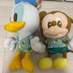 ミッキーマウス　ドナルドダック　ぬいぐるみの画像