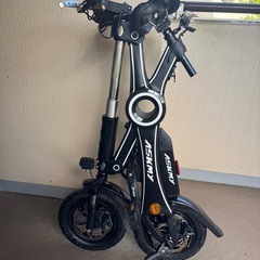 中華製ASKMY折り畳み自転車 ヒンジ式 動作確認のみ LEDライトアシストの画像