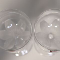 HOYA CRYSTAL　クレマチス　ワイングラス2個入り　CHP233Ｃの画像