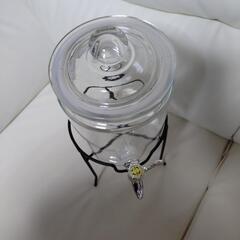 ドリンクサーバー　未使用　ガラス製の画像