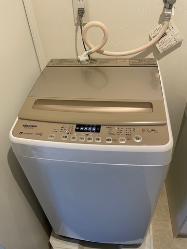 美品！全動洗濯機 ハイセンス 2023年製 HW-DG75C HW-DG75C | ハイセンスジャパン株式会社