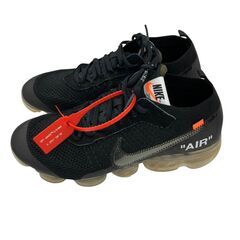 186001 現状品 NIKE ナイキ OFF-WHITE THE 10 AIR VAPORMAX FK AA3831-002  27.5 ブラック メンズ [250425HM130012]の画像