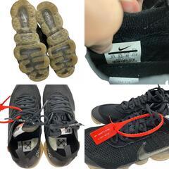 186001 現状品 NIKE ナイキ OFF-WHITE THE 10 AIR VAPORMAX FK AA3831-002  27.5 ブラック メンズ [250425HM130012]の画像