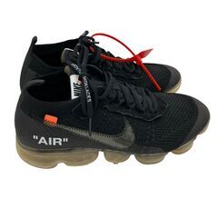 186001 現状品 NIKE ナイキ OFF-WHITE THE 10 AIR VAPORMAX FK AA3831-002  27.5 ブラック メンズ [250425HM130012]の画像