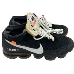 186001 NIKE ナイキ Off-White × Nike Air Vapormax ""The Ten"" オフホワイト ナイキ コラボ AA3831-001  27.5 ブラック エアヴェイパーマックス ""ザ テン"" 27.5㎝ [250425HM130013]の画像