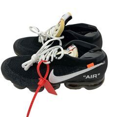 186001 NIKE ナイキ Off-White × Nike Air Vapormax ""The Ten"" オフホワイト ナイキ コラボ AA3831-001  27.5 ブラック エアヴェイパーマックス ""ザ テン"" 27.5㎝ [250425HM130013]の画像