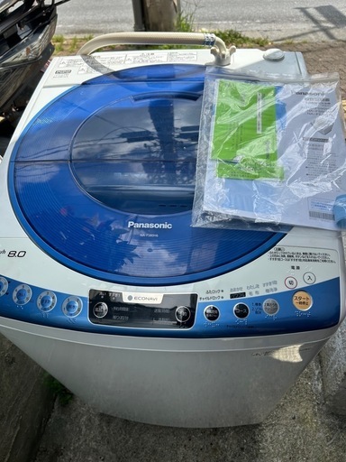 配達設置込?Panasonic 洗濯機 8kg 2014年式
