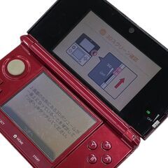 186000 訳アリ品 任天堂 ／ Nintendo ニンテンドー ニンテンドー3DS CTR-001  レッド [250527HM180089]の画像