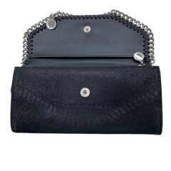 186000 現状品 Stella McCartney ステラマッカートニー STELLA McCARTNEY 長財布 ブラック レディース [250429HM240035]の画像