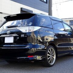 エスティマハイブリッド 中期 Gレザーパッケージ HDDナビ フルセグTV Bluetooth フリップダウンモニター バックモニター 両側パワスラ パワーバックドア スマートキー 本革シート シートヒーター クルコン エアロ 19インチAW HIDライト LEDフォグ ETCの画像