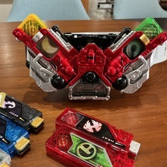 仮面ライダー変身✨ DXダブルドライバー 変身ベルト ヒーロー🦸‍♂️ 仮面ライダーダブル 赤・黄色・緑・青・白・黒　の画像