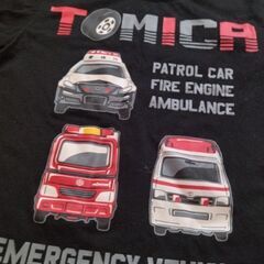 トミカ☆ブラック働く車Tシャツ[サイズ120]の画像